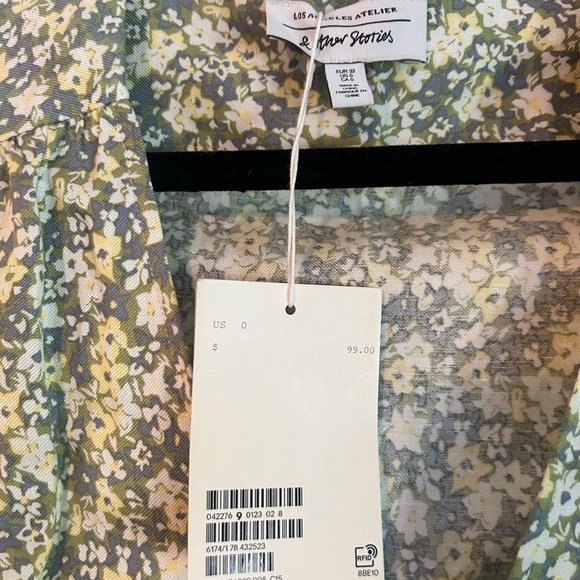 & other stories floral wrap dress size 0 - Picture 3 of 4